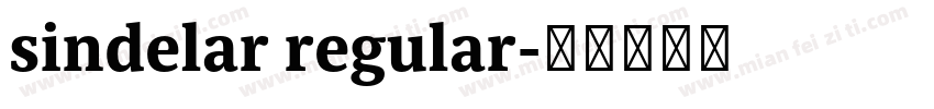 sindelar regular字体转换